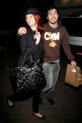 ©2009 RAMEY PHOTO 310-828-3445

EXCLUSIVE!

January 16, 2009, Malibu, California

New parents ASHLEE SIMPSON and PETE WENTZ take a night away from baby and have dinner with friends at Nobu.  The leave with a doggy bag, probably not for their dog or their baby.

JDJD5 (Mega Agency TagID: MEGAR105544_1.jpg) [Photo via Mega Agency]