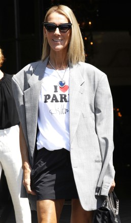 Celine Dion
Celine Dion out and about, Haute Couture Fashion Week, Paris, France - 03 Jul 2019
Wearing Vetements