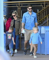 EXCLUSIVE: Kristin Cavallari has a blast at the happiest place on earth with her husband Jay Cutler and her three kids. Kristin and her husband were seen riding many of the park's rides in fantasyland including Dumbo, the Teacups, Alice in Wonderland, and the storybook canals. Kristin seemed a little bored at times but kept her hands full as she walked around the park with her family. They were even seen stopping by the Star Wars Launch Bay where they posed for pictures. 14 Mar 2019 Pictured: Kristin Cavallari, Jay Cutler, Camden Cutler, Taylor Cutler, Jaxon Cutler. Photo credit: Marksman/Snorlax / MEGA TheMegaAgency.com +1 888 505 6342 (Mega Agency TagID: MEGA380806_003.jpg) [Photo via Mega Agency]