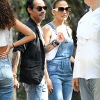 JLo and ARod join her ex Marc Anthony and girlfriend to cheer on daughter Emme at cross-country meet in Miami
