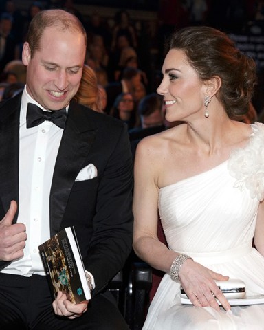 Prince William and Catherine Duchess of Cambridge arrive for the BAFTA 2019 Awards at The Royal Albert Hall
72nd British Academy Film Awards, Ceremony, Royal Albert Hall, London, UK - 10 Feb 2019