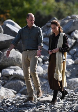 Prince William and Catherine Duchess of Cambridge visit flood ruins in the village of Bumburet in the Chitral District of Khyber-Pakhunkwa Province in Pakistan
Prince William and Catherine Duchess of Cambridge visit to Pakistan - 16 Oct 2019