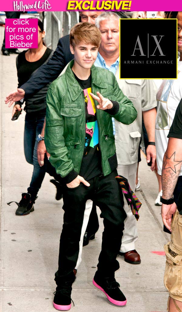 justin bieber green jacket