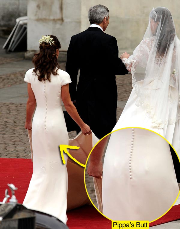 Pippa Middleton Padded Her Butt For Prince William And Kates Wedding 9026