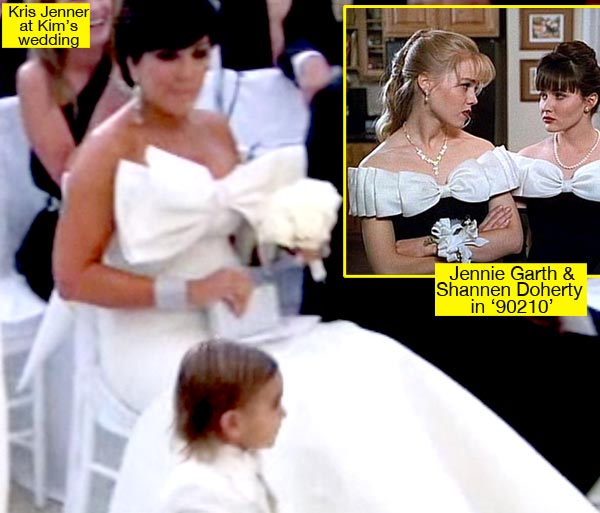 Kris Jenner S Vera Wang Gown At Kim Kardashian S Wedding Was It Retro Glam Or Too Over The Top Hollywood Life