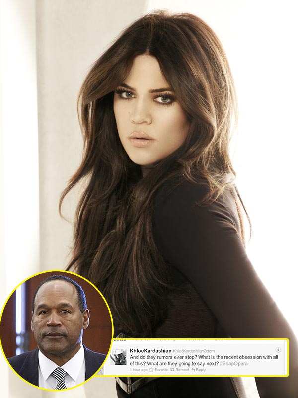 Rumors That Khloe Kardashian Is O J Simpson S Daughter Kardashians Fire Back Hollywood Life