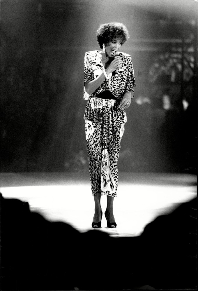 Whitney Houston On Stage At San Remo’s Pop Festival
