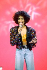 Editorial use only. No book publishing
Mandatory Credit: Photo by Fremantle Media/Shutterstock (892312ey)
'Des O'Connor Tonight'   - Whitney Houston.
THAMES TV ARCHIVE