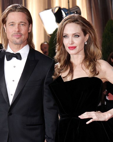 Brad Pitt and Angelina Jolie
84th Annual Academy Awards, Arrivals, Los Angeles, America - 26 Feb 2012
