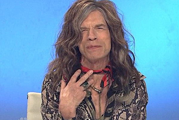 VIDEO Mick Jagger As Steven Tyler On SNL Steven HATED It