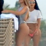 Miami Beach, FL  - *EXCLUSIVE* Kim Kardashian does a bikini photo shoot on the beach in Florida, with her best friend Larsa Pippen. The group appeared startled when they noticed the paparazzi and they quickly covered up and left the beach with their photographer.

Pictured: Kim Kardashian, Larsa Pippen

BACKGRID USA 16 AUGUST 2018 

BYLINE MUST READ: DAME / BACKGRID

USA: +1 310 798 9111 / usasales@backgrid.com

UK: +44 208 344 2007 / uksales@backgrid.com

*UK Clients - Pictures Containing Children
Please Pixelate Face Prior To Publication*