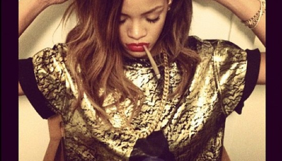 Rihanna Smoking
