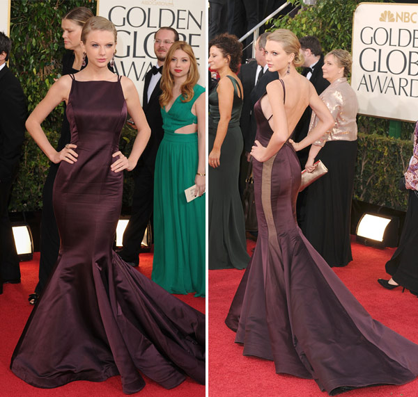 taylor swift golden globes dress