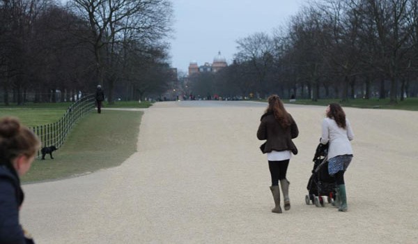 Kate Middleton Walking Dog