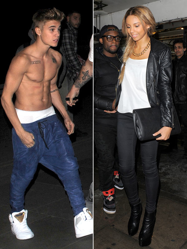 [pic] Justin Bieber 19th Birthday — Singer Celebrates With Two Ladies