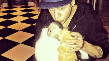 Justin Bieber Adopts Monkey