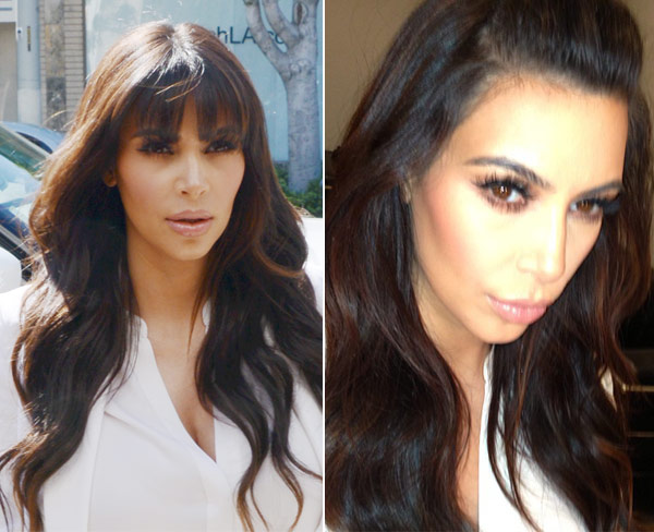 KIm Kardashian’s Hair Cut — Bangs Regret Already? – Hollywood Life