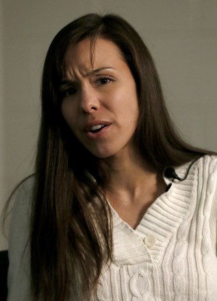 Convicted killer Jodi Arias emphasizes a point while answering a question during an interview at the Maricopa County Estrella Jail, in Phoenix. Arias was convicted recently of killing her former boyfriend Travis Alexander in his suburban Phoenix home back in 2008, and could face the possibility of the death penalty as the sentencing phase of her trial continues
Boyfriend Slaying, Phoenix, USA