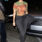Kourtney Kardashian out for dinner at Craig's with sister Kendall
