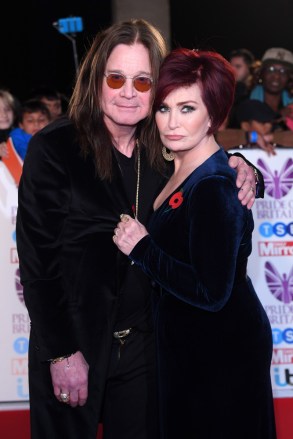Ozzy Osbourne dan Sharon Osbourne Pride of Britain Awards, Arrivals, Grosvenor House, London, Inggris - 30 Okt 2017