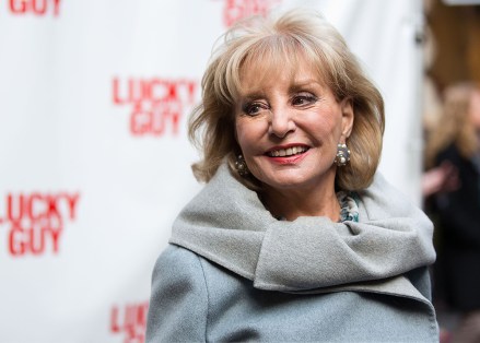 Barbara Walters arrives at the Lucky Guy Opening Night, Monday, April 01, 2013 in New York, NY Lucky Guy Opening Night, New York, USA