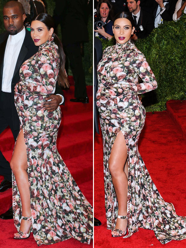 Kim Kardashian Pregnant Sofa Dress Met Gala 2021