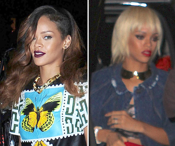 Rihanna S Blonde Wig Love Her Dramatic Hair Makeover Hollywood Life