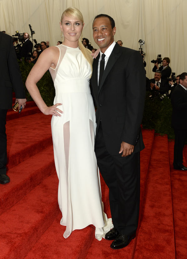 [PICS] Lindsey Vonn & Tiger Woods Met Ball 2013 — Couple’s Red Carpet