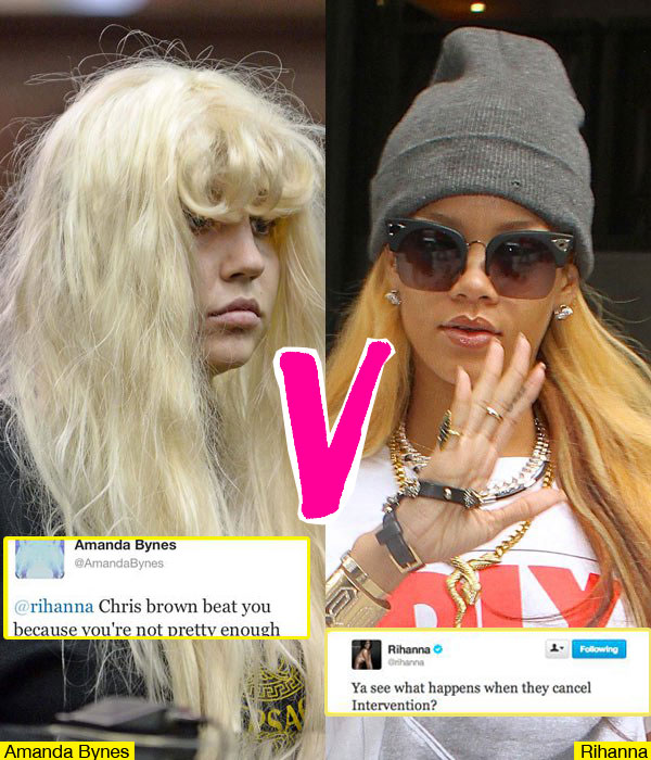 PICS Rihanna Amanda Bynes Twitter Fight More