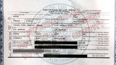 Kim Kardashian Birth Certificate