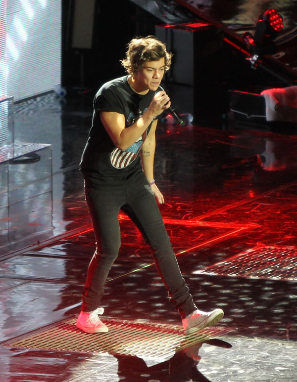 Video Harry Styles Throws Up On Stage — 1d Star Pukes In Concert Hollywood Life