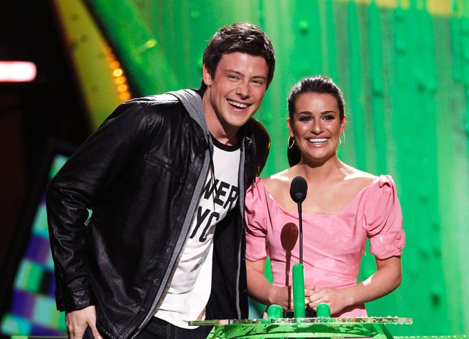 Lea Michele and Cory Monteith at the 2010 Kids Choice Awards