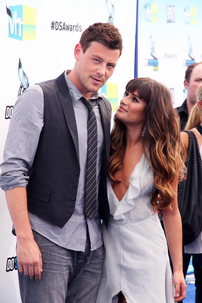 Lea Michele and Cory Monteith at the Do Something Awards in 2012