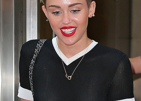 Miley Cyrus Nipples Revealed In Braless Dress — See Her Perky Style