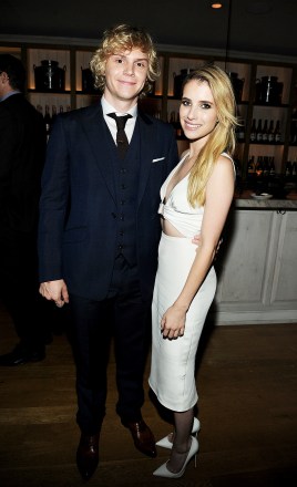 From left, actors Evan Peters and Emma Roberts attend the American Horror Story: Coven Premiere Event,, at Fig & Olive in West Hollywood, Calif
American Horror Story: Coven - Premiere and Party, West Hollywood, USA - 5 Oct 2013