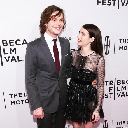 Actor Evan Peters, left, and actress Emma Roberts attend a screening of "Dabka" at the SVA Theatre during the 2017 Tribeca Film Festival, in New York
2017 Tribeca Film Festival - "Dabka" Screening, New York, USA - 27 Apr 2017