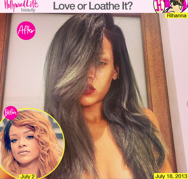 Rihanna S Gray Hair Dyes Her Hair Says Gray Is The New Black Hollywood Life