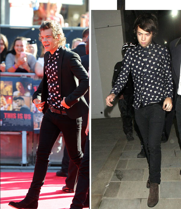 harry styles burberry shirt