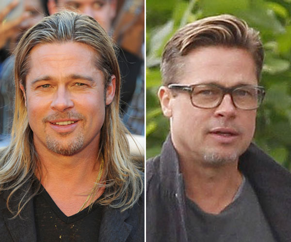 Brad Pitt'S Haircut — See His Short Hair Makeover For 'Fury' – Hollywood  Life