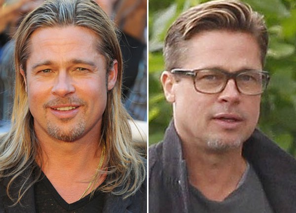 Brad Pitt’s Haircut — See His Short Hair Makeover For ‘Fury ...