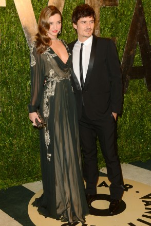 Miranda Kerr (L) and Orlando Bloom attend Vanity Fair's 19th annual Oscars party at the Sunset Tower Hotel.
2013 Vanity Fair Oscars Party, West Hollywood