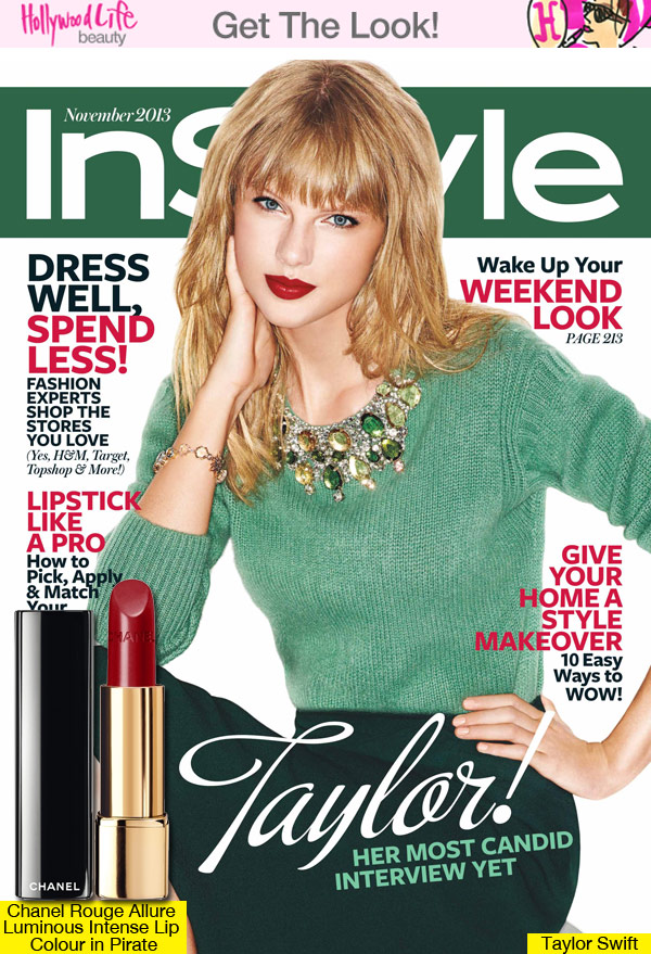 Taylor Swift's 'InStyle' Lipstick — Get Her Exact Chanel Shade – Hollywood  Life