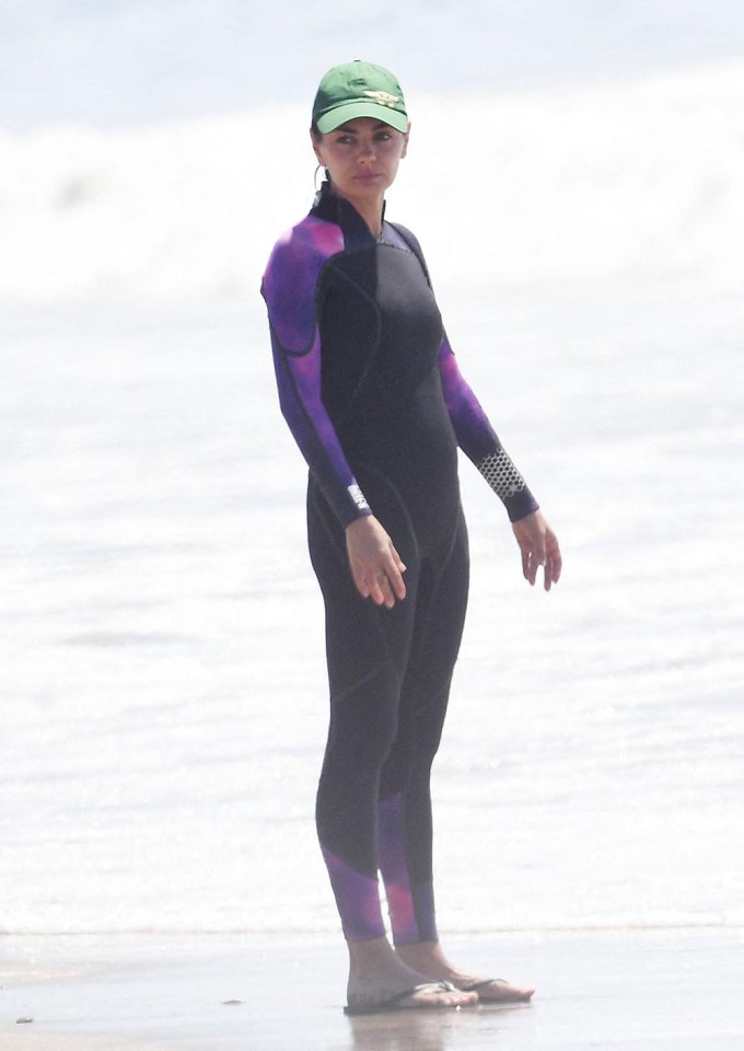Mila Kunis Stays Warm In A Wetsuit