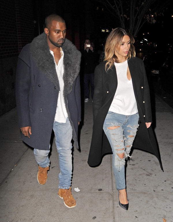 kanye distressed jeans