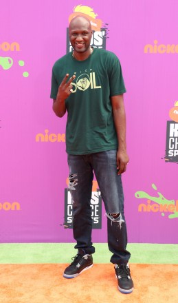 Lamar Odom Nickelodeon Kids' Choice Sports Awards, llegadas, Los Ángeles, EE. UU. - 13 de julio de 2017