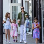 *EXCLUSIVE* 'Wonder Woman' Gal Gadot treats her daughters to some refreshing drinks in LA