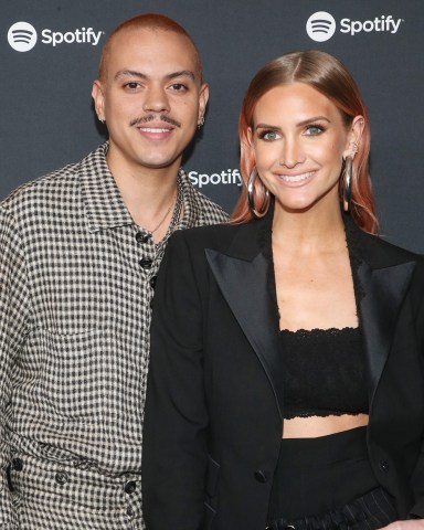 Evan Ross and Ashlee Simpson
Spotify Best New Artist 2020 Party, Arrivals, The Lot Studios, Los Angeles, USA - 23 Jan 2020