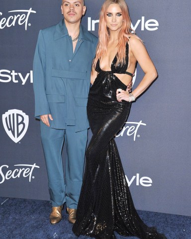 Evan Ross, Ashlee Simpson. Evan Ross, left, and Ashlee Simpson arrive at the InStyle and Warner Bros. Golden Globes afterparty at the Beverly Hilton Hotel, in Beverly Hills, Calif
77th Annual Golden Globe Awards - InStyle and Warner Bros. Afterparty, Beverly Hills, USA - 05 Jan 2020
