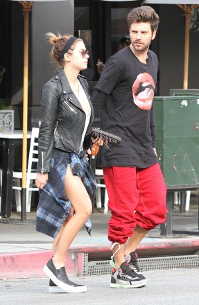 Ashley Benson, Ryan Good
Ashley Benson out and about, Los Angeles, America - 04 Feb 2014
Ashley Benson displays her long legs in tiny Daisy Dukes as she enjoys romantic lunch date with on/off love Ryan Good at Toast Bakery Cafe