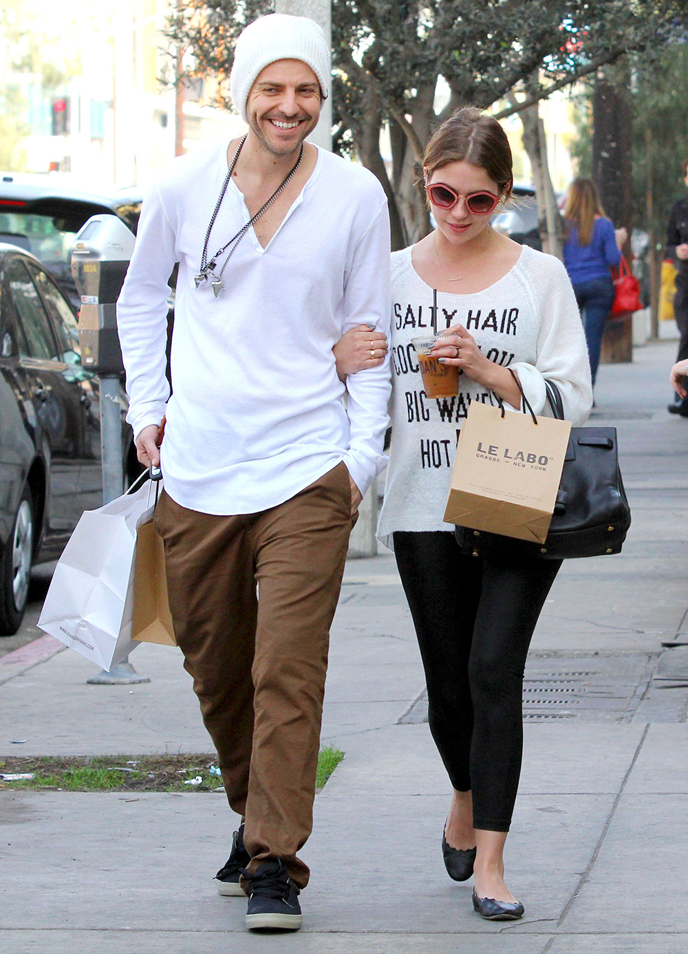 Ashley Benson and Ryan Good out and about in Los Angeles, America - 23 Jan 2014